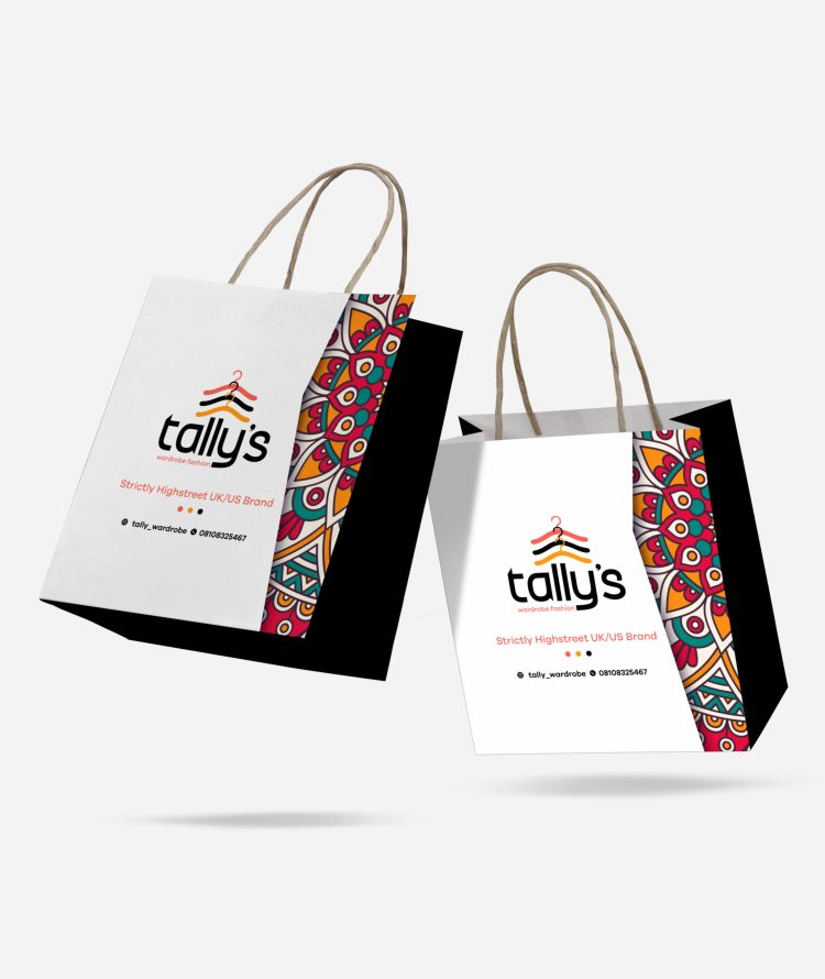 Shopping bag mockup template